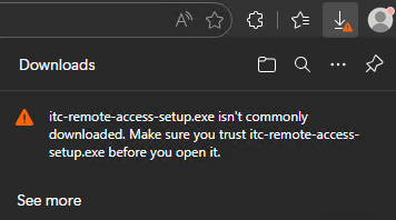 Browser warning step 2